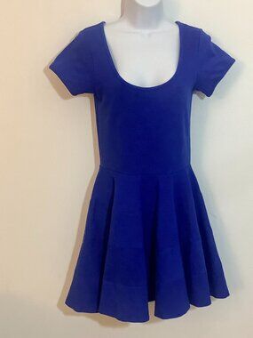 Baby Doll Dress Youth Blue Sz M Short Sleeve Felicity & Coco Cute Sassy Girl